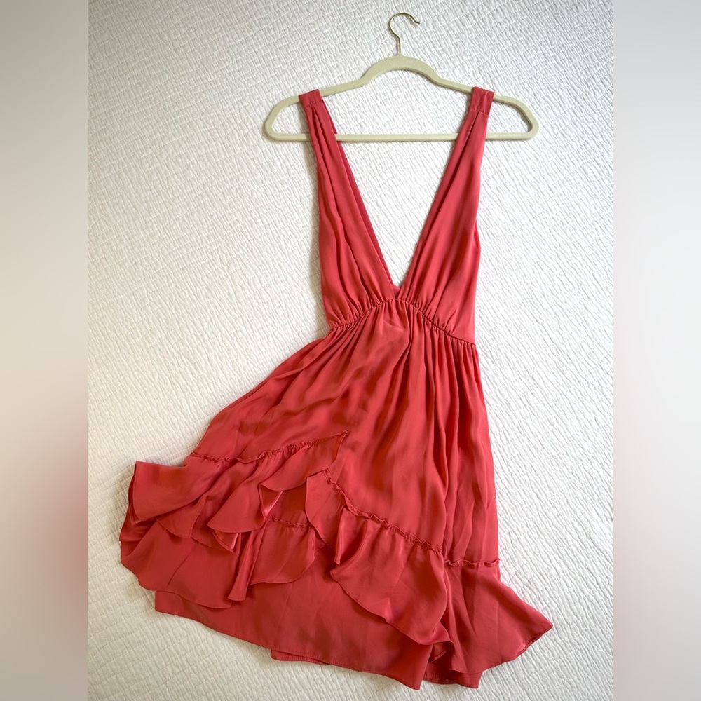 Elizabeth and James Pink Silk Mini Dress Size Large GOSSIP GIRL BLAIR WALDORF